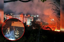 Bomberos y Protección Civil combatieron el incendio que consumió la vivienda en Villas del Sol, Chilpancingo.