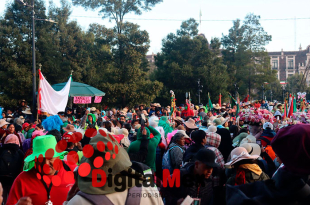 Autoridades municipales implementaron cierres viales y un operativo con alrededor de 400 elementos para resguardar a los peregrinos.