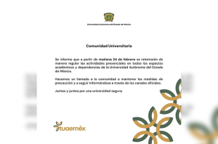 A través de un comunicado dirigido a la comunidad universitaria, la institución señaló que el regreso a clases será en modalidad presencial en la totalidad de sus planteles.
