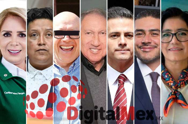 Caritina Saénz, Esmeralda Navarro, Isidro Pastor, Arturo Montiel, Enrique Peña, Omar García Harfuch, Patricia Zarza