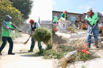 #Video: Toluca intensifica limpieza en panteones para Día de Muertos