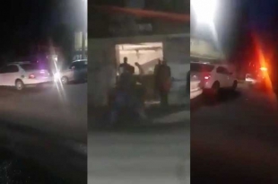 #Video:Zinacantepec, riñen automovilistas por choque, uno saca un machete