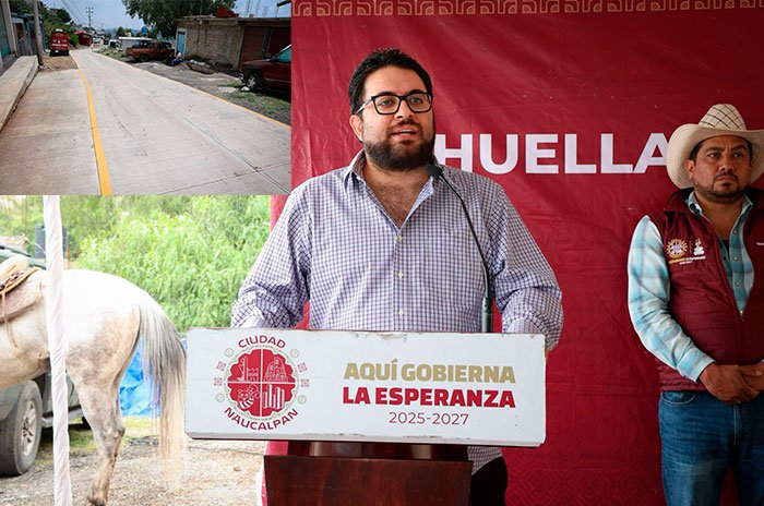 El alcalde Isaac Montoya entregó la primera etapa de pavimentación de la calle Colorines, donde se intervinieron mil metros cuadrados con concreto hidráulico.