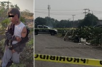 La zona fue acordonada por policías municipales, en espera de que arribe el personal de Fiscalía General de Justicia del Estado de México (FGJEM) 