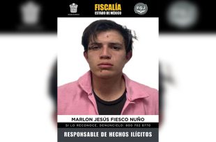 Marlon Jesús Fiesco Nuño fue ingresado al Centro Penitenciario y de Reinserción Social de Chalco, tras ser identificado como responsable del triple homicidio.