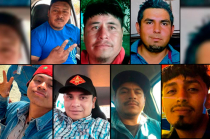 Los trabajadores, identificados como Ángel Daniel Pérez López, Miguel Ángel Pérez Olivo, Jaciel Zapata García, Omar Godoy Galván, Said Hernán Olvera, Celso López González y Macario Torres Castillo, habían concluido su jornada laboral en Matehuala.