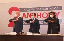 Estuvo acompañado del secretario del Medio Ambiente, Jorge Rescala, representante del gobernador Alfredo del Mazo