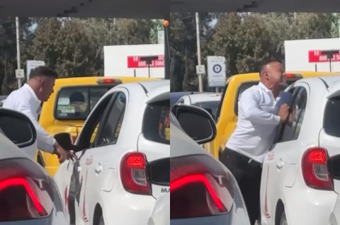 Automovilista golpea a un taxista sobre la avenida Pino Suárez