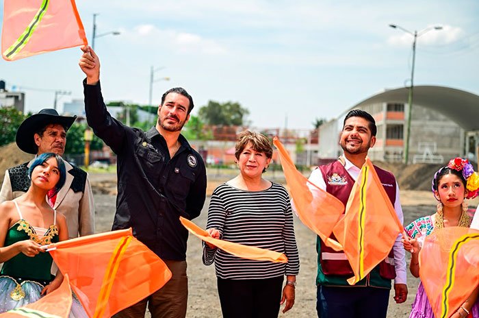 La gobernadora Delfina Gómez Álvarez encabezó el arranque de la construcción del Centro Comunitario México Imparable en Nezahualcóyotl.