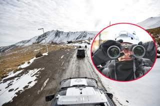 Policías de la SSEM realiza vigilancia en el Nevado de Toluca.