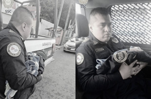 Bebé encontrada en la estación UAM-I antes de su hospitalización