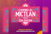 Cartel ‘Camino al Mictlán Fest 2da edición’ – Palacio de la Autonomía UNAM, 3–5 de octubre de 2025, CDMX.