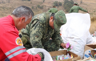 Destruyen pirotecnia Protección Civil de Toluca y Sedena