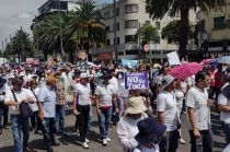 La movilización arrancó desde el Monumento a la Revolución.