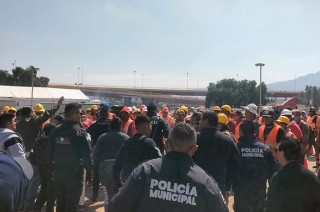 Protestas siguen el Tultepec por tren Suburbano