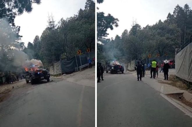 Los sujetos, quienes se encontraban a bordo de una camioneta color azul, dispararon a los agentes, lo que desató un supuesto enfrentamiento.