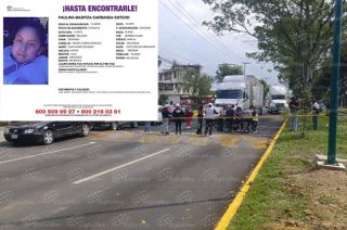 Familiares y conocidos de una adolescente desaparecida cerraron avenida López Portillo para exigir avances en las labores de búsqueda.