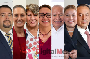 Isidro Rogel, Claudia Sheinbaum, Delfina Gómez, Azucena Cisneros, Raciel Pérez, Ofelia Antonio, José Luis Cervantes