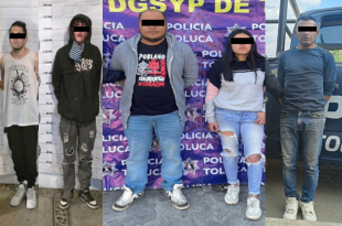 Los detenidos, así como los objetos asegurados, fueron puestos a disposición del Ministerio Público.