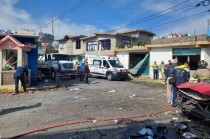 El accidente se registró esta mañana cuando una aparente mala maniobra del material pirotécnico provocó la explosión.