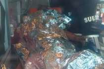 Estaba conciente cuando SUEM lo trasladó al hospital