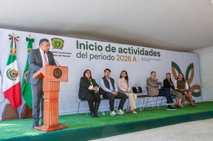 En la Unidad Académica Profesional Ixtapan de la Sal, el secretario Académico de la institución, Francisco Herrera Tapia, presidió la ceremonia de inicio de actividades del periodo 2026 A.