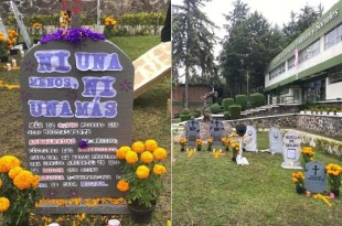 El Panteón del Silencio es un memorial efímero que homenajea simbólicamente a las víctimas de la violencia, dando voz a quienes fueron silenciados. 