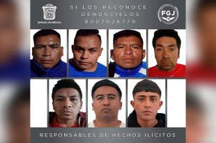 Sentencias para siete personas acusadas de secuestro y secuestro exprés en los municipios de Atenco, Chapa de Mota y Naucalpan.