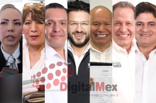 Leslie Monserrat Melchor, Delfina Gómez, Ricardo Moreno, Adolfo Solís, Raciel Pérez, Eruviel Ávila, Luis Alberto Carballo 