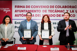 La alcaldesa Rosa Wong Romero destacó que la llegada de la UAEMéx representa una oportunidad educativa para la comunidad