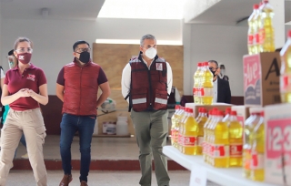 Reúnen 12 mil despensas en los Centros de Acopio Covid de #Ecatepec