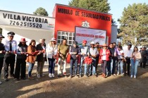 En gira de trabajo, el alcalde inauguró el Módulo de Seguridad Pública en la comunidad de Laguna Seca, una obra que beneficiará directamente a ocho comunidades.