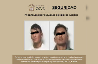 Manuel “N” y David “N” de 42 y 31 años de edad, respectivamente, fueron presentados ante la Agencia del Ministerio Público. 