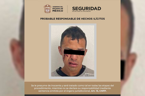 Un hombre fue detenido por su probable participación en un robo con violencia a una tienda de conveniencia.