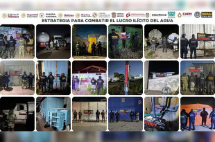 Participan fuerzas federales, estatales y municipales en la Operación para Combatir el Lucro Ilícito del Agua.