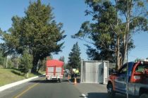 El accidente no dejó lesionados de gravedad.