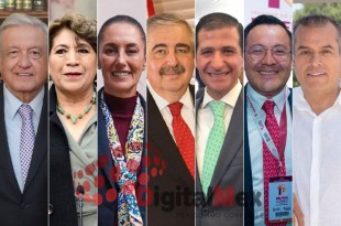 AMLO, Delfina , Claudia Sheinbaum, Ricardo Sodi, Juan Maccise, Daniel Sibaja, Ariel Juárez 