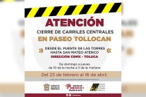Los trabajos comenzarán este domingo 23 de febrero a partir de las 10:00 p.m. y se extenderán hasta el 16 de abril de 2025 a las 5:00 a.m.