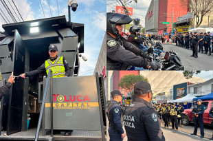 El dispositivo de seguridad incluye 25 patrullas, 20 motocicletas, dos cuatrimotos y cuatro módulos policiales móviles