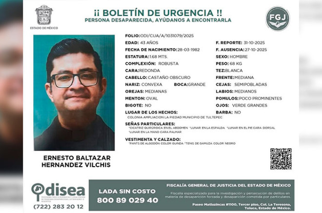 Asimismo, el obispo exhortó a las comunidades parroquiales a mostrar apoyo y solidaridad con la familia del sacerdote