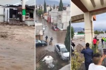 Las autoridades confirmaron que por la intensa lluvia en las montañas de Llano Grande, el agua bajó de una forma descomunal.