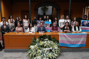 Víctor Leopoldo Delgado Pérez, presidente de la CODHEM, durante el Foro “TRANSgeneracional”.