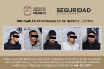 Una persecución policial terminó con la captura de cinco hombres señalados por el robo a un establecimiento comercial en el municipio de La Paz.
