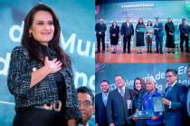 En el acto se entregó por primera vez la Presea al Mérito Ciudadano, reconocimiento anual aprobado en el Bando Municipal 2025.