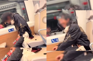 Usuario del Tren Interurbano “El Insurgente” es grabado mientras orina dentro de un vagón