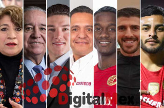 Delfina Gómez, Valentín Diez, Samuel García, Ricardo Moreno, Helinho, Paulinho, Alexis Vega