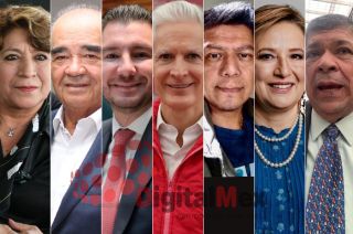 Delfina Gómez, Maurilio Hernández, Elías Rescala, Alfredo Del Mazo, Daniel Cancino, Xóchitl Gálvez, Jorge Díaz Galindo