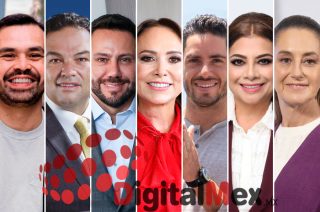 Jorge Álvarez Máynez, Enrique Vargas, Anuar Azar, Cristina Ruiz, Pepe Couttolenc, Clara Brugada, Claudia Sheinbaum