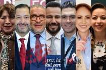 Delfina Gómez, Francisco Vázquez, Horacio Duarte, Anuar Azar, Jorge Romero, Cristina Ruiz, Lilia Urbina