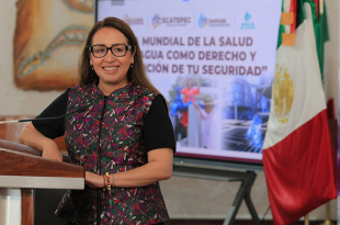La alcaldesa Azucena Cisneros Coss anunció una inversión de 985 millones de pesos para fortalecer la infraestructura hidráulica en Ecatepec.
